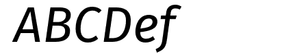 Fira Sans Hair Italic