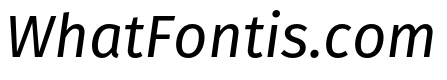 Fira Sans Hair Italic