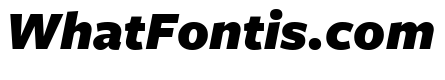 FreightSansUPro UltraBlack Italic