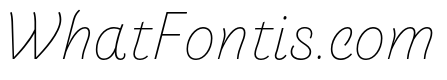 Arlette Thin Italic