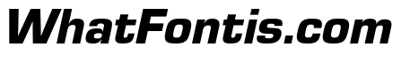 Eurostile Extd Black Italic