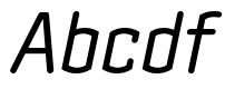 Clicker Condensed Book Italic