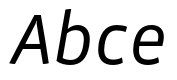 Vista Sans Nar OTCE Book Italic