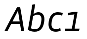 Vista Sans OTCE Book Italic
