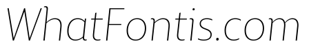 BigCity Grotesque Pro Thin Italic