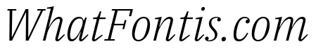 IBM Plex Serif Light Italic