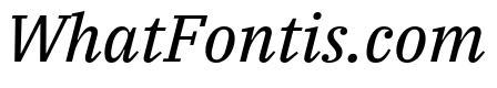 IBM Plex Serif Text Italic