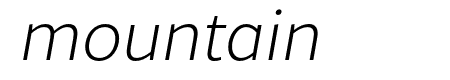 Rival Sans Narrow ExtraLight italic