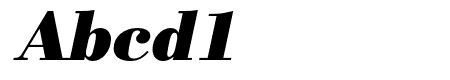 Bodoni URW Extra Narrow Bold Oblique