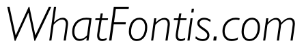 Gill Sans Nova Condensed Light Italic