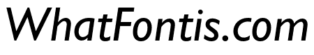 Gill Sans Nova Condensed Medium Italic