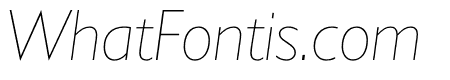 Gill Sans Nova Condensed UltraLight Italic