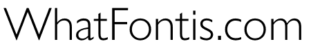 Gill Sans Nova Inline Light