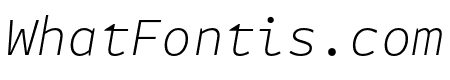 Attribute Mono Xlight Italic