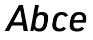URW DIN Cond Medium Italic