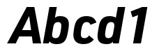 URW DIN SemiCond Bold Italic