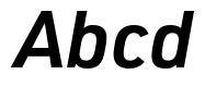 URW DIN SemiCond Demi Italic