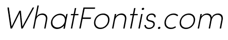 Sofia Pro Condensed Extra Light Italic