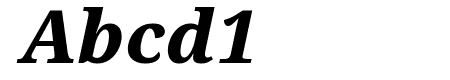 Noto Serif Condensed ExtraBold Italic