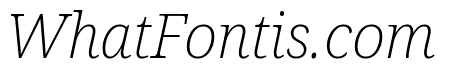 Noto Serif Condensed ExtraLight Italic