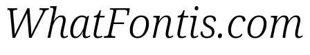 Noto Serif Light Italic