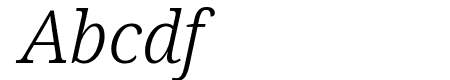 Noto Serif SemiCondensed Light Italic