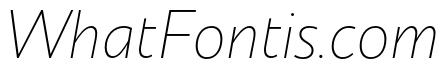 Circe Extra Light Italic