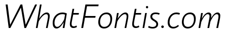 Circe Light Italic