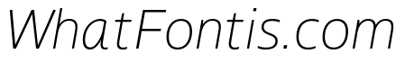 Boreal ExtraLight Italic