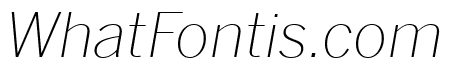 Benton Sans Compressed Extra Light Italic