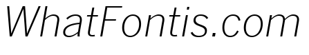 Benton Sans Extra Compressed Extra Light Italic