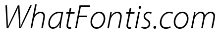 Myriad Pro Light SemiCondensed Italic