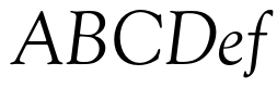 Goudy Old Style Regular Italic