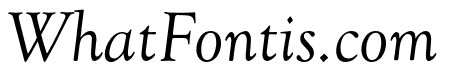 Goudy Old Style Regular Italic
