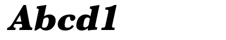 Baskerville URW Wide Ultra Bold Oblique