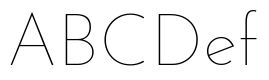 Josefin Sans Thin