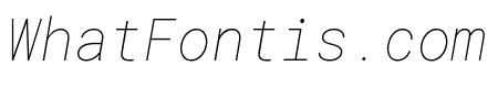 Roboto Mono 100italic
