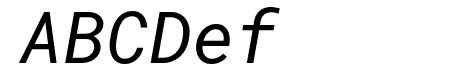 Roboto Mono italic