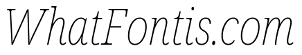 Noto Serif Condensed Thin Italic
