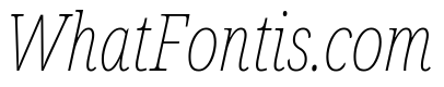 Noto Serif ExtraCondensed Thin Italic