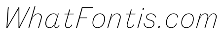 Fann Grotesque Extralight Italic Pro