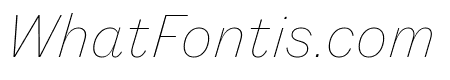 Fann Grotesque Thin Italic Pro