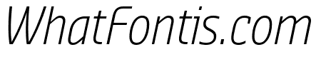 Sansa Condensed Light Italic