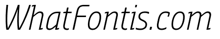 Sansa Slab Condensed Light Italic