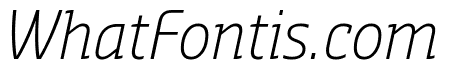 Sansa Slab SmCondensed Light Italic