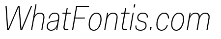 Fakt SemiCondensed Thin Thin Italic