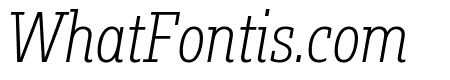 Fakt Slab Condensed Light Italic