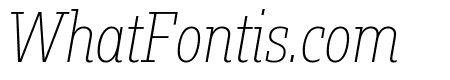 Fakt Slab Condensed Thin Thin Italic