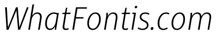 Alto Condensed ExtraLight Italic
