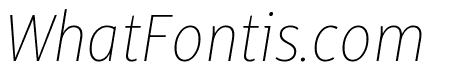 Alto Condensed Thin Italic